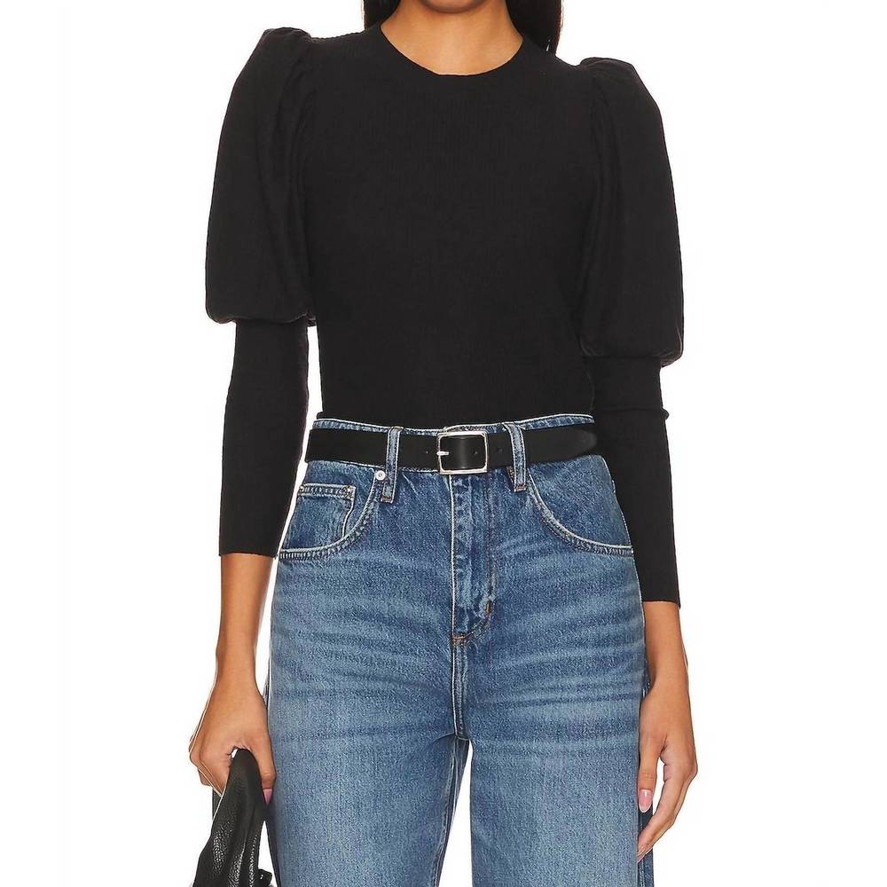 NEW NATION LTD zia sweater tee in jet black